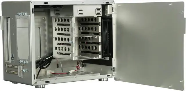 Alt view image 5 of 11 - LIAN LI Silver Aluminum PC-Q18A Mini ITX Media Center / HTPC Case