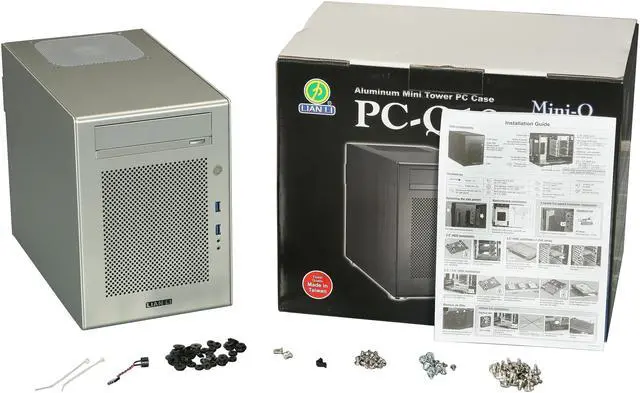 Alt view image 11 of 11 - LIAN LI Silver Aluminum PC-Q18A Mini ITX Media Center / HTPC Case