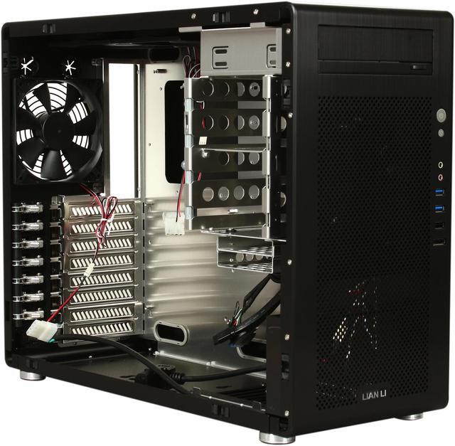 Alt view image 7 of 9 - LIAN LI PC-V700B Black Aluminum ATX Mid Tower Computer Case