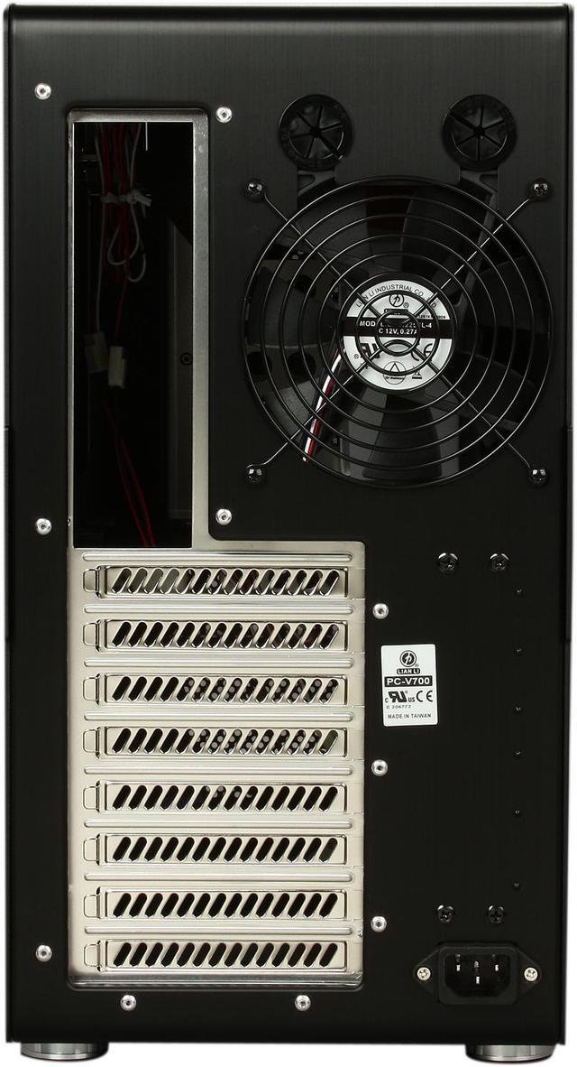 Alt view image 8 of 9 - LIAN LI PC-V700B Black Aluminum ATX Mid Tower Computer Case