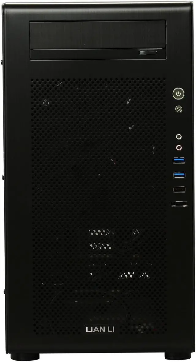 Alt view image 2 of 9 - LIAN LI PC-V700WX All Black Aluminum ATX Mid Tower Computer Case