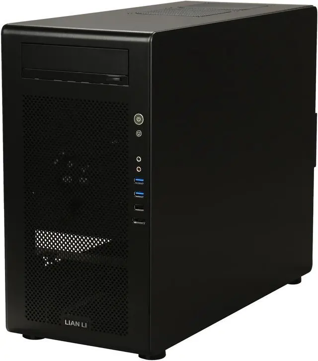 Alt view image 3 of 9 - LIAN LI PC-V700WX All Black Aluminum ATX Mid Tower Computer Case