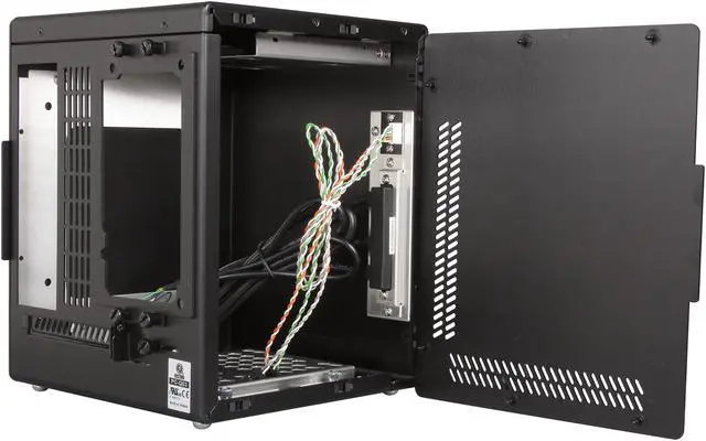 Alt view image 4 of 8 - LIAN LI PC-Q03B Black Aluminum Mini-ITX Tower Computer Case