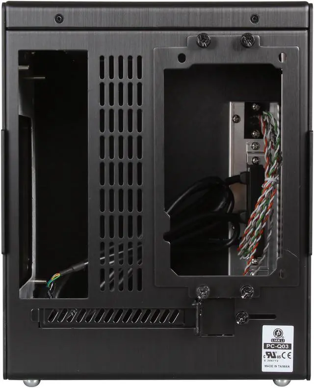 Alt view image 6 of 8 - LIAN LI PC-Q03B Black Aluminum Mini-ITX Tower Computer Case