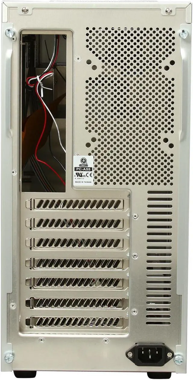 Alt view image 9 of 10 - LIAN LI PC-A55A Silver Aluminum ATX Mid Tower Computer Case
