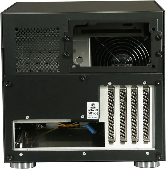 Alt view image 4 of 9 - LIAN LI PC-V355B Black Aluminum Micro ATX Mini Tower Computer Case