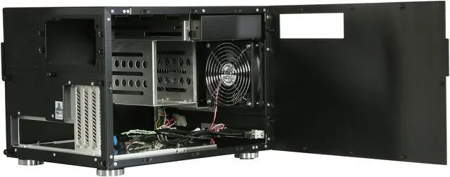 Alt view image 5 of 9 - LIAN LI PC-V355B Black Aluminum Micro ATX Mini Tower Computer Case
