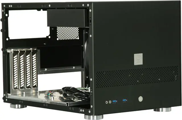 Alt view image 7 of 9 - LIAN LI PC-V355B Black Aluminum Micro ATX Mini Tower Computer Case