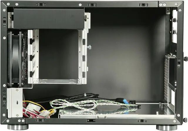 Alt view image 8 of 9 - LIAN LI PC-V355B Black Aluminum Micro ATX Mini Tower Computer Case