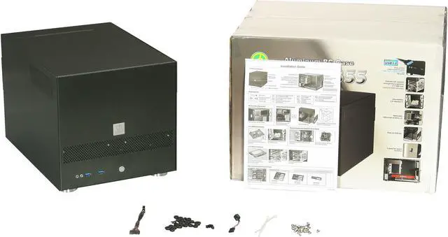 Alt view image 9 of 9 - LIAN LI PC-V355B Black Aluminum Micro ATX Mini Tower Computer Case