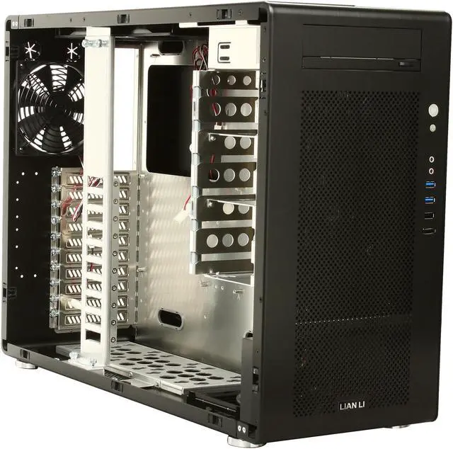 Alt view image 7 of 9 - LIAN LI PC-V750B Black Aluminum ATX Full Tower Computer Case