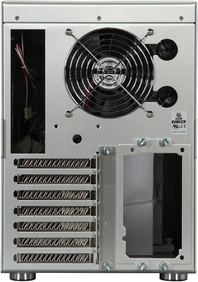Alt view image 8 of 9 - LIAN LI PC-V650A Silver Aluminum ATX Mini Tower Computer Case