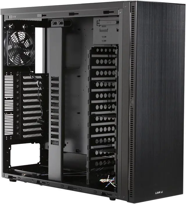 Alt view image 7 of 10 - LIAN LI PC-A76 Black Aluminum ATX Full Tower Computer Case