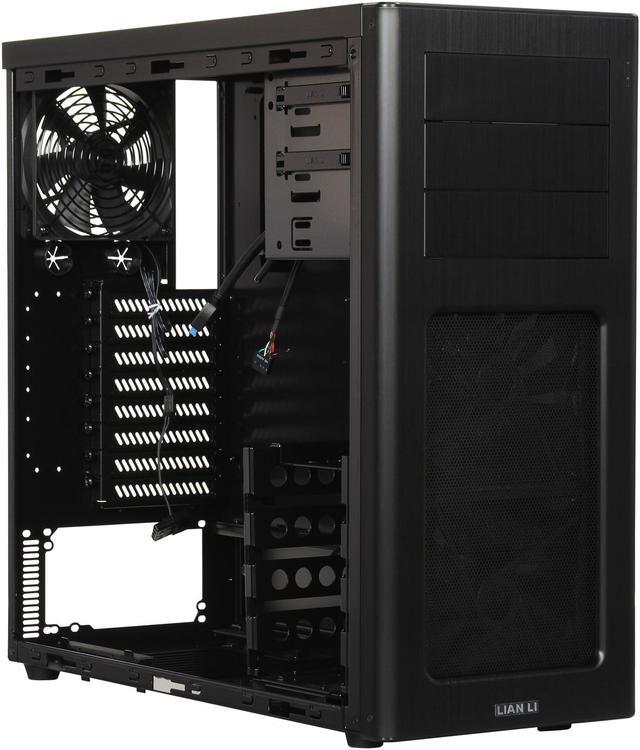 Alt view image 7 of 10 - LIAN LI PC-7HX Black Aluminum ATX Mid Tower Computer Case
