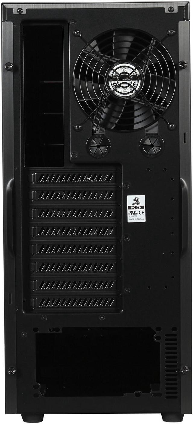 Alt view image 9 of 10 - LIAN LI PC-7HX Black Aluminum ATX Mid Tower Computer Case