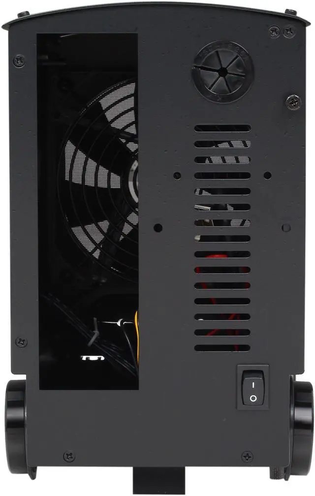 Alt view image 10 of 12 - LIAN LI PC-CK101L Black Aluminum Mini-ITX Tower Computer Case 300W Power Supply