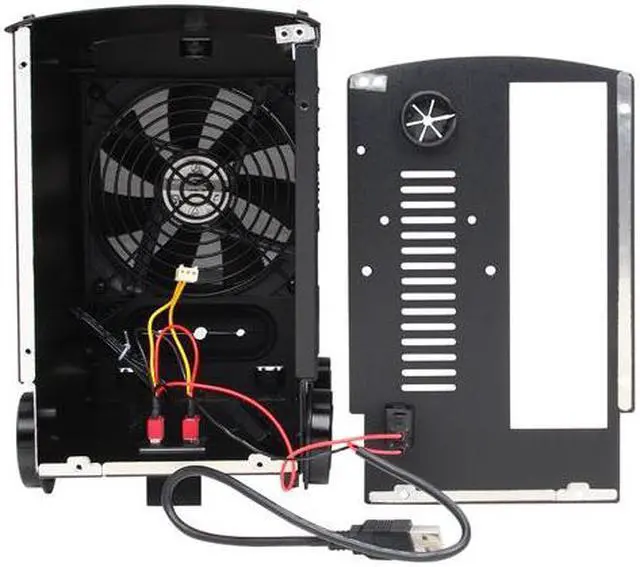 Alt view image 11 of 12 - LIAN LI PC-CK101L Black Aluminum Mini-ITX Tower Computer Case 300W Power Supply