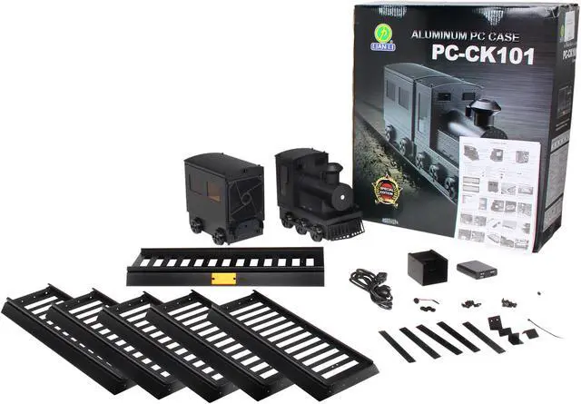 Alt view image 12 of 12 - LIAN LI PC-CK101L Black Aluminum Mini-ITX Tower Computer Case 300W Power Supply
