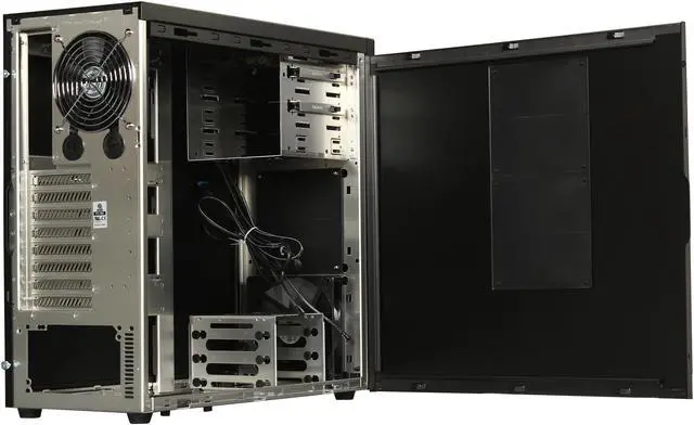 Alt view image 5 of 10 - LIAN LI PC-9NB Black Aluminum ATX Mid Tower Computer Case