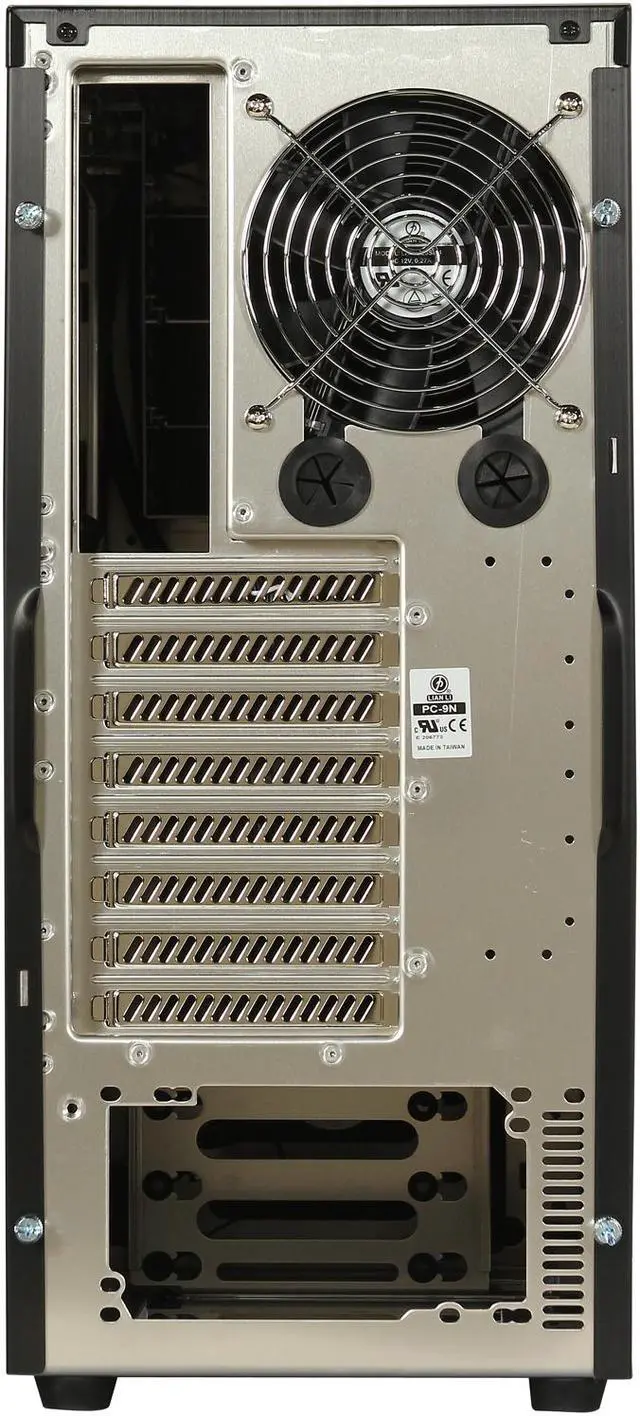 Alt view image 9 of 10 - LIAN LI PC-9NB Black Aluminum ATX Mid Tower Computer Case