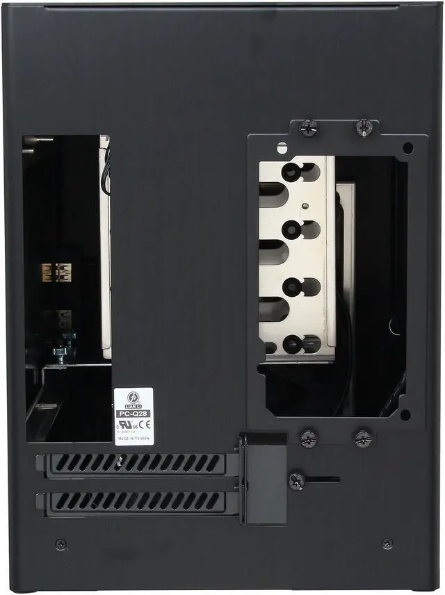 Alt view image 5 of 9 - LIAN LI PC-Q28B Black Aluminum Mini-ITX Tower Computer Case