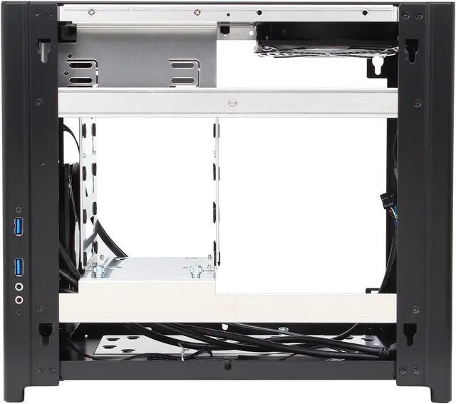 Alt view image 6 of 9 - LIAN LI PC-Q28B Black Aluminum Mini-ITX Tower Computer Case