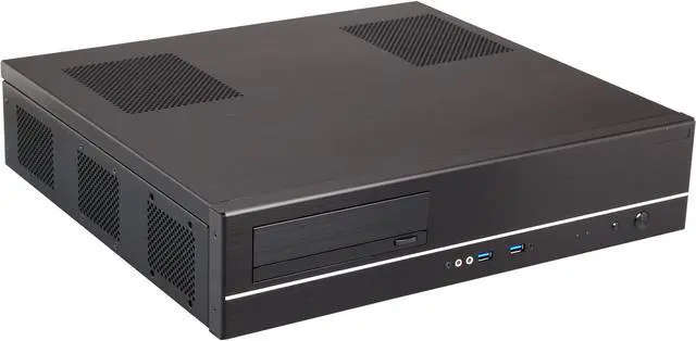 Main image of LIAN LI Black Aluminum PC-C37B USB3.0 Micro ATX Media Center / HTPC Case