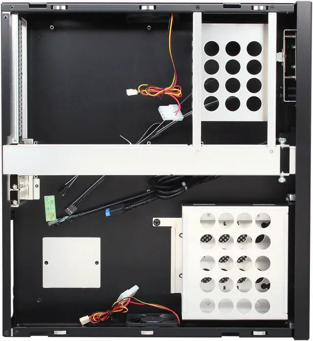 Alt view image 6 of 8 - LIAN LI Black Aluminum PC-C37B USB3.0 Micro ATX Media Center / HTPC Case