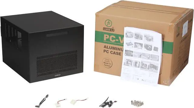 Alt view image 9 of 9 - LIAN LI PC-V358B Black Aluminum Micro ATX / Mini-ITX Computer Case