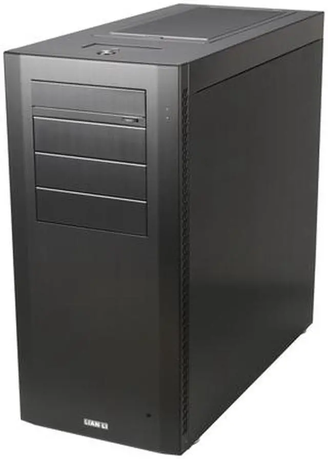 Alt view image 4 of 9 - LIAN LI PC-A61B Black Aluminum ATX Mid Tower Computer Case