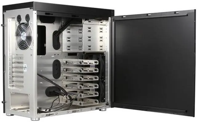Alt view image 6 of 9 - LIAN LI PC-A61B Black Aluminum ATX Mid Tower Computer Case
