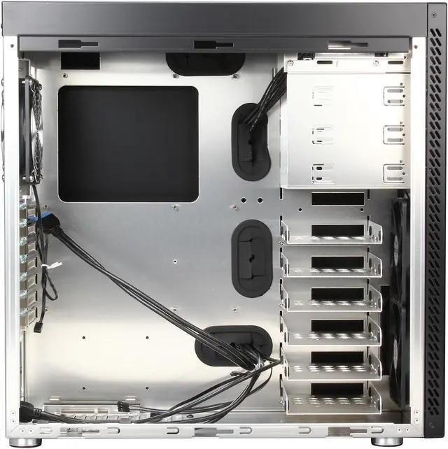 Alt view image 7 of 9 - LIAN LI PC-A61B Black Aluminum ATX Mid Tower Computer Case
