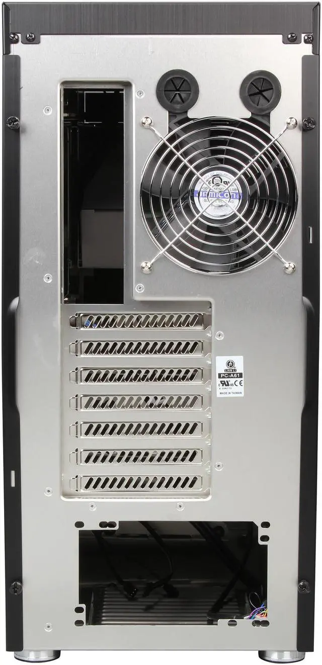 Alt view image 9 of 9 - LIAN LI PC-A61B Black Aluminum ATX Mid Tower Computer Case