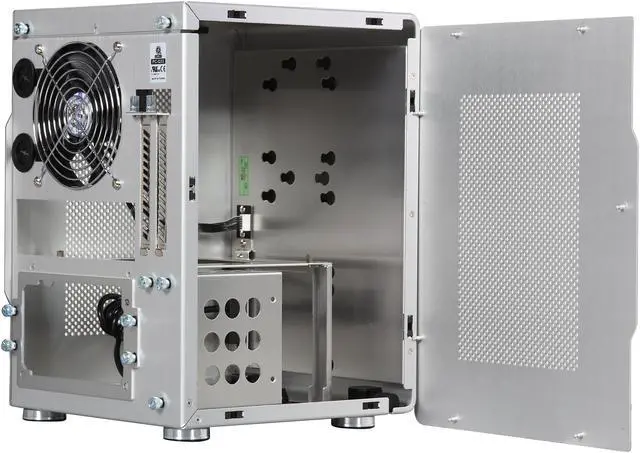Alt view image 5 of 9 - Lian Li PC-Q33B Silver Aluminum Mini-ITX Tower Chassis