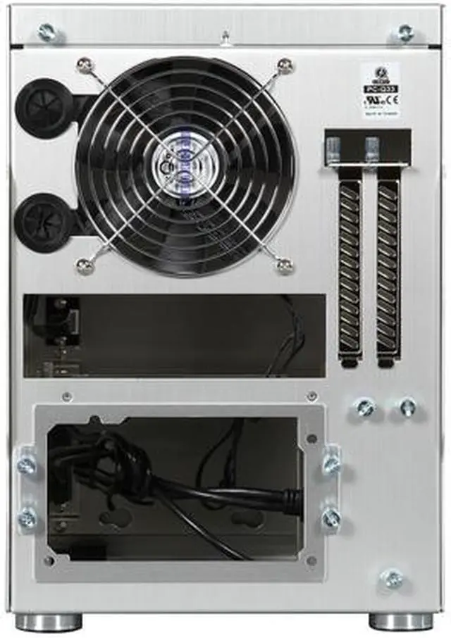 Alt view image 8 of 9 - Lian Li PC-Q33B Silver Aluminum Mini-ITX Tower Chassis