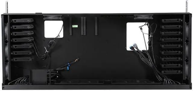 Alt view image 9 of 15 - Lian Li DK-02 Black Aluminum Computer Desk (Computer Case with Legs)