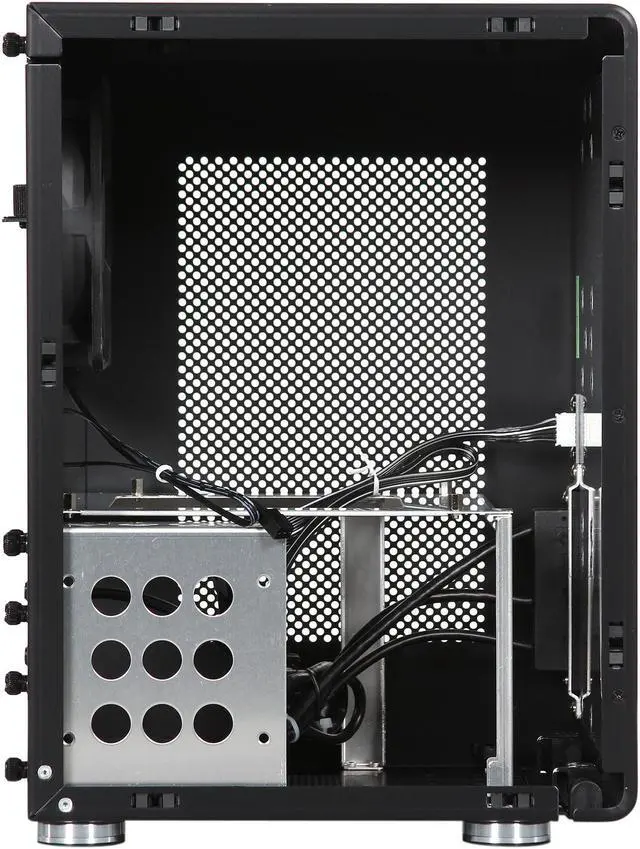 Alt view image 6 of 9 - Lian Li PC-Q33B Black Aluminum Mini-ITX Tower Chassis