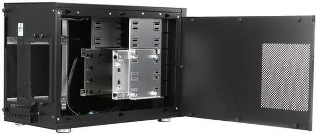 Alt view image 5 of 9 - Lian Li PC-Q35B Black Aluminum Mini-ITX Tower Chassis