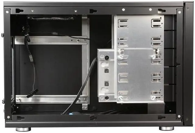 Alt view image 6 of 9 - Lian Li PC-Q35B Black Aluminum Mini-ITX Tower Chassis