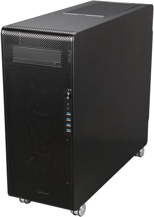 Alt view image 3 of 9 - Lian Li PC-V1000LB Black Aluminum ATX Full Tower Chassis