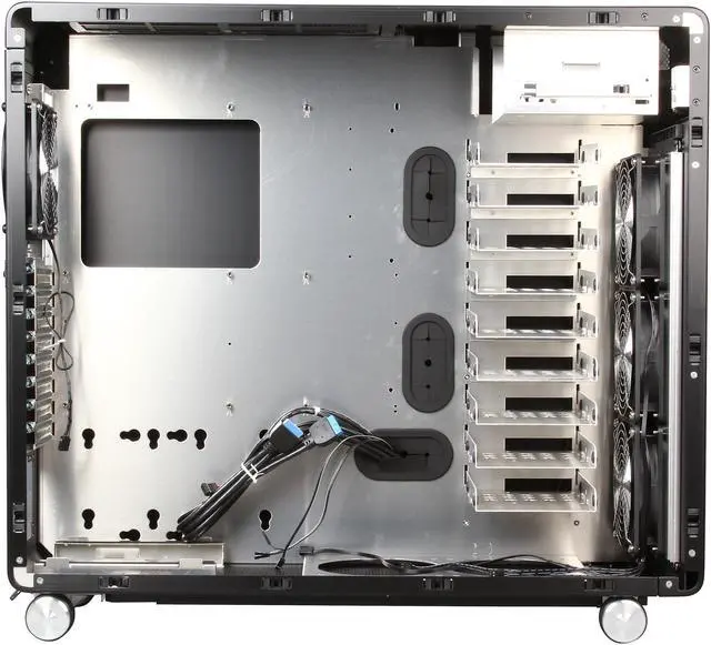 Alt view image 6 of 9 - Lian Li PC-V1000LB Black Aluminum ATX Full Tower Chassis