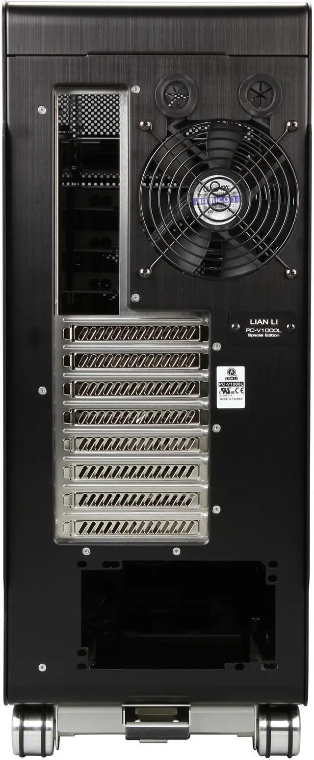 Alt view image 8 of 9 - Lian Li PC-V1000LB Black Aluminum ATX Full Tower Chassis