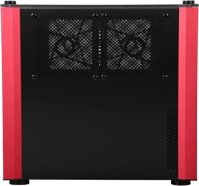 Alt view image 4 of 9 - LIAN LI PC-V359WRX Black / Red Aluminum Micro ATX Mid Tower Computer Case