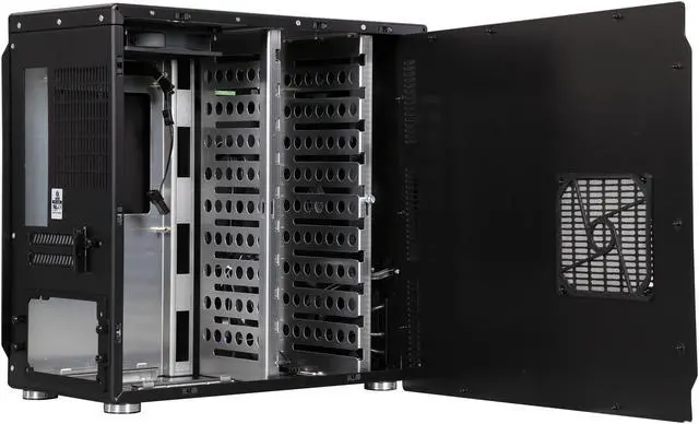 Alt view image 6 of 9 - LIAN LI PC-Q26B Black Aluminum Mini-ITX Computer Case