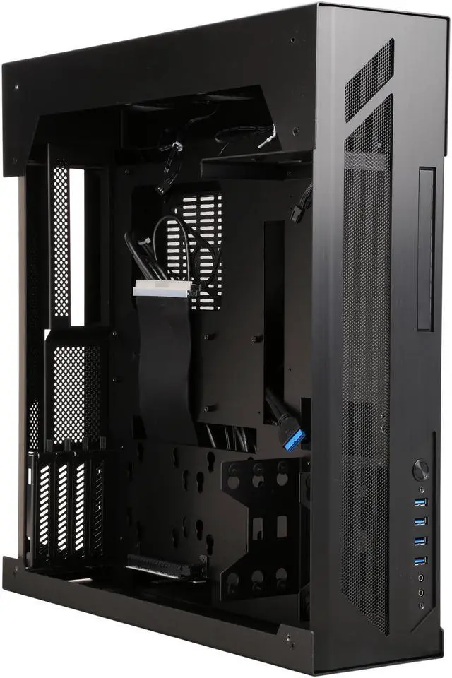Alt view image 7 of 9 - LIAN LI PC-O6SX Black Side Panel: Tempered Glass Body Material: Aluminum Micro ATX Mid Tower Computer Case