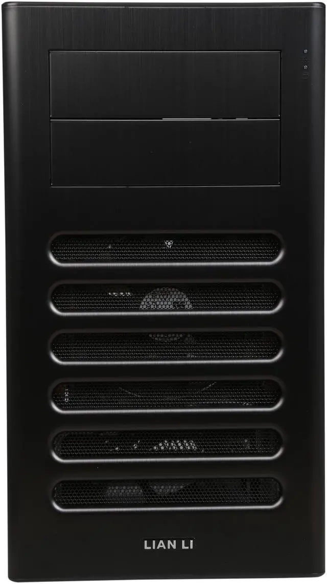 Alt view image 2 of 9 - LIAN LI PC-A56B Black Aluminum ATX Mid Tower Computer Case ATX PSU (Not Included) Power Supply