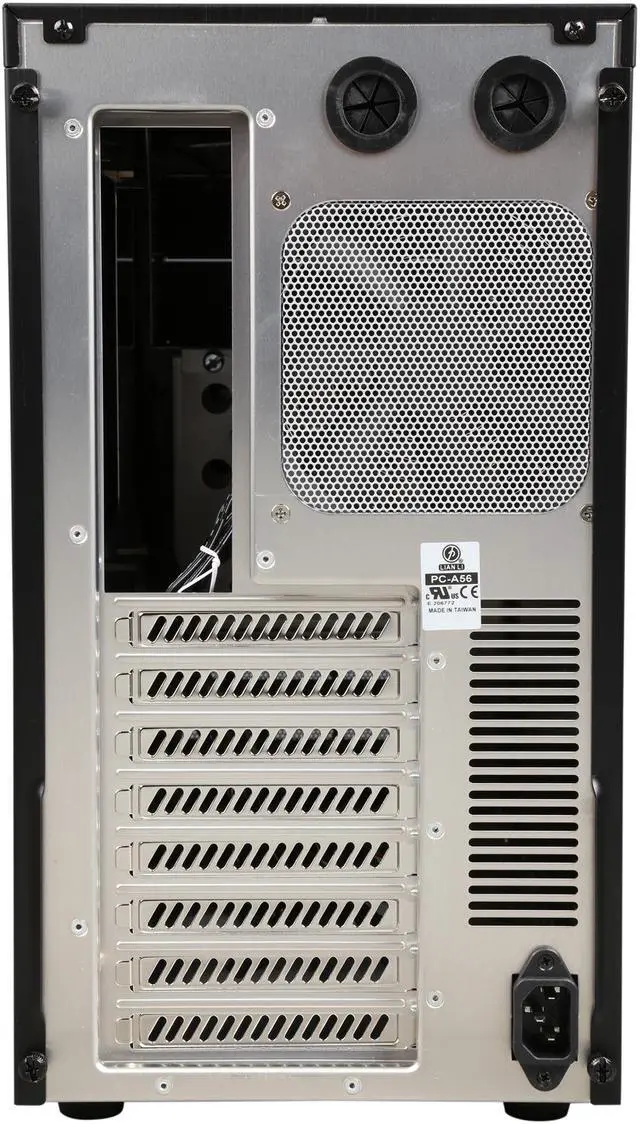 Alt view image 8 of 9 - LIAN LI PC-A56B Black Aluminum ATX Mid Tower Computer Case ATX PSU (Not Included) Power Supply