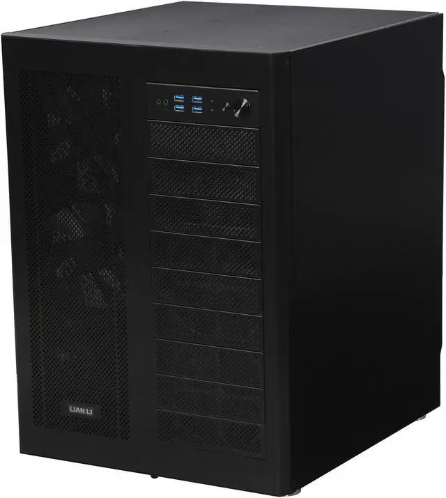 Alt view image 4 of 9 - LIAN LI PC-D600WB Black Aluminum ATX Full Tower Computer Case ATX PSU (Optional) Power Supply