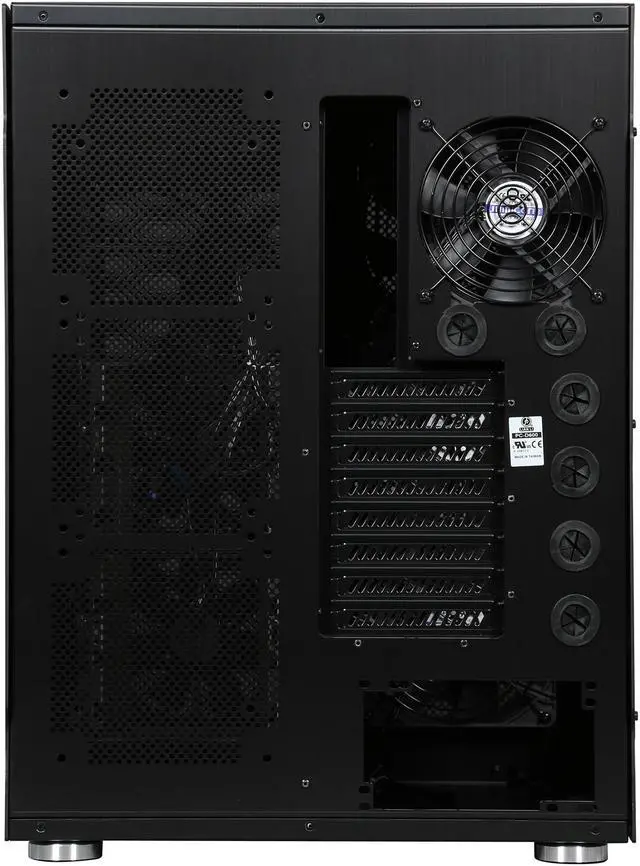 Alt view image 6 of 9 - LIAN LI PC-D600WB Black Aluminum ATX Full Tower Computer Case ATX PSU (Optional) Power Supply