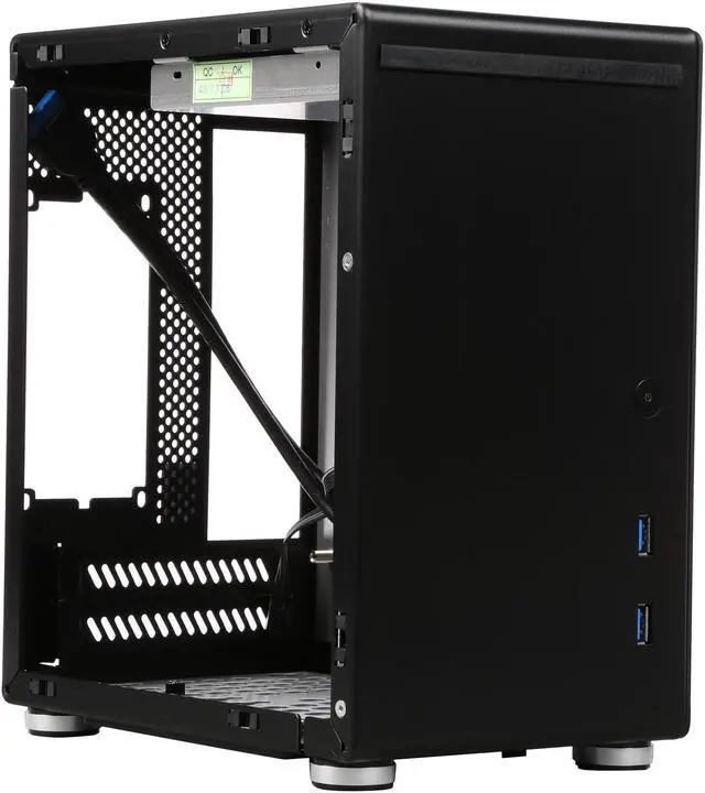 Alt view image 7 of 9 - LIAN LI PC-Q21B Black Aluminum Mini-ITX Computer Case SFX PSU (Optional) Power Supply
